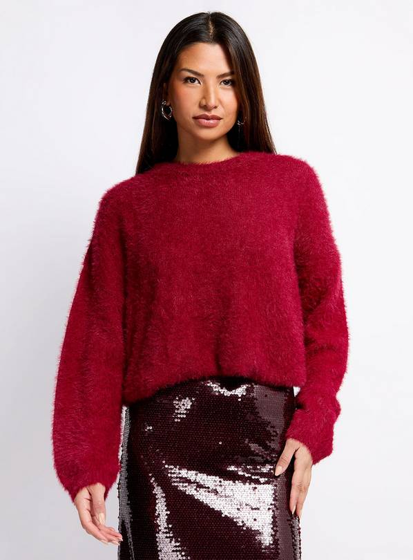 VOGUE WILLIAMS Burgundy Knit Jumper M